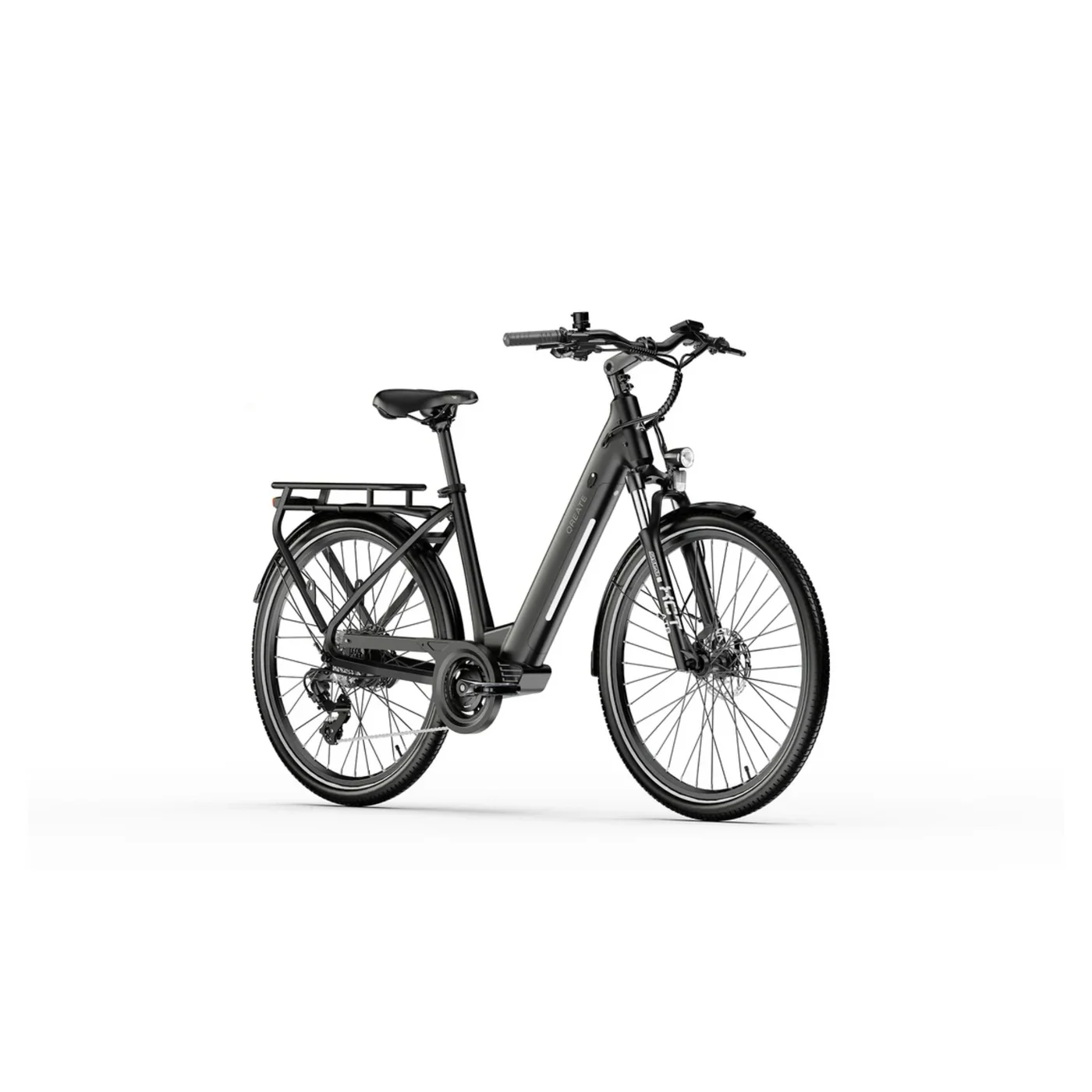 A-Spadz City Pro Elektrische Stadsfiets Zwart – 540Wh Accu – 250W Ananda Motor – Shimano 7 Versnellingen NFC+APP